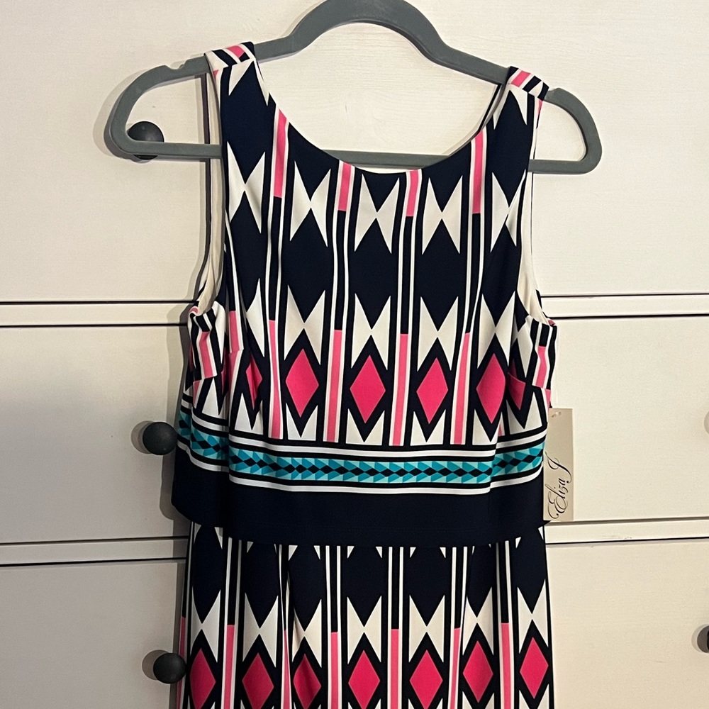 Eliza J, multi-color patterned size 6 dress